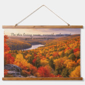 Customizable Autumn Wall Tapestry Set Home Gift Wandteppich Mit Holzrahmen (Vorderseite)
