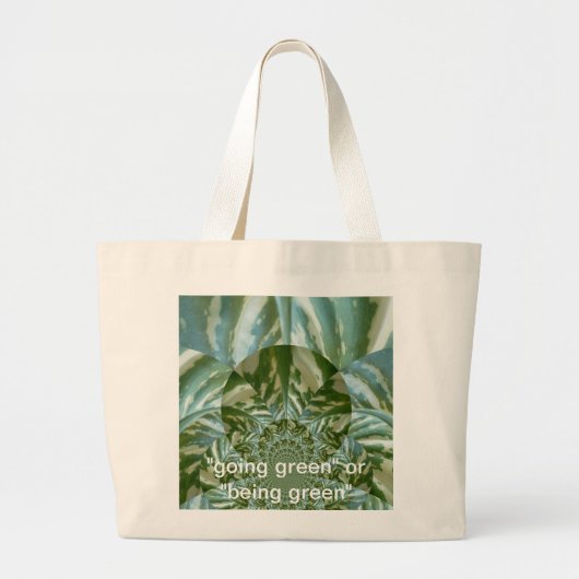 Customizable Bag: Your Step Towards Going Green! Jumbo Stoffbeutel (Vorne)