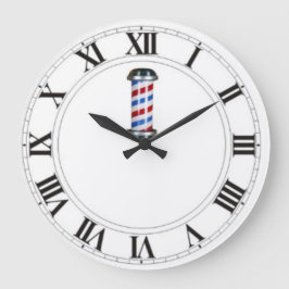 Customizable Barber Shop/Salon Wall Clock Große Wanduhr
