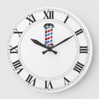 Customizable Barber Shop/Salon Wall Clock Große Wanduhr