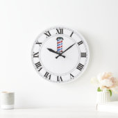 Customizable Barber Shop/Salon Wall Clock Große Wanduhr (Zuhause)