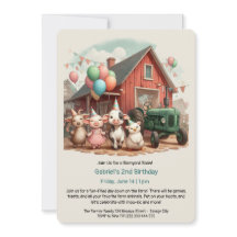 Customizable Barnyard Animal Birthday