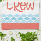 Customizable Beach Theme Sun Waves Geschirrtuch (Gefaltet)