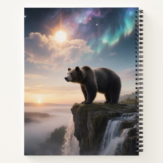 Customizable Bear in the wild Notizblock (Rückseite)