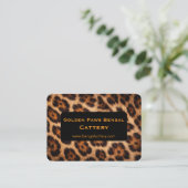 Customizable Bengal Cat Cattery  Visitenkarte (Stehend Vorderseite)