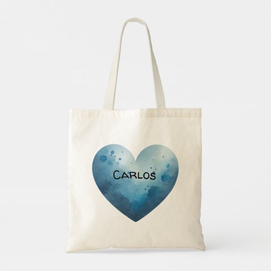 Customizable Bernese mountain dog canvas tote Tragetasche (Rückseite)