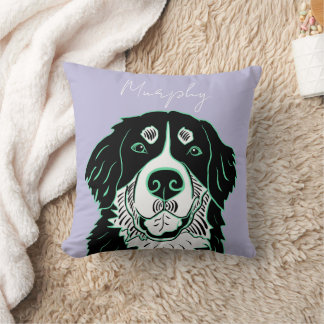 Customizable Bernese Mountain Dog   Kissen