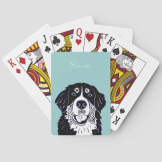 Customizable Bernese Mountain Dog   Poker Cards Spielkarten