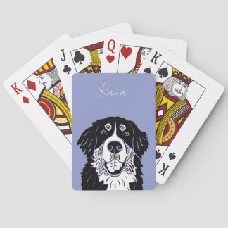 Customizable Bernese Mountain Dog   Poker Cards Spielkarten