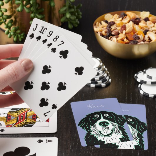 Customizable Bernese Mountain Dog   Spielkarten (In Situ)