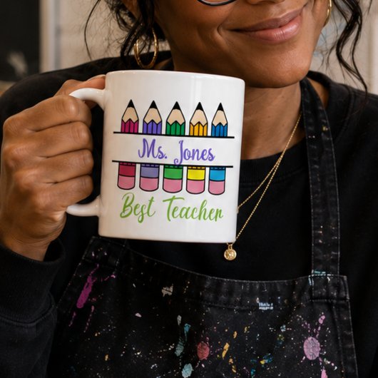 Customizable Best Teacher Appreciation Kaffeetasse