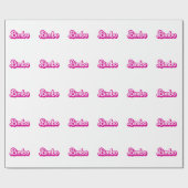 Customizable Bimbo Geschenkpapier (Flach)