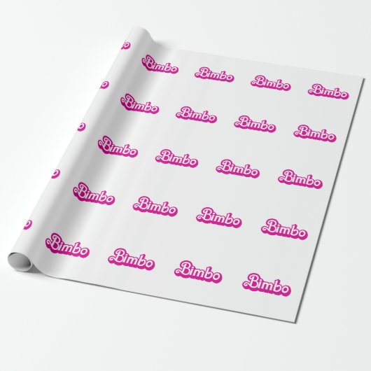 Customizable Bimbo Geschenkpapier (Ungerollt)
