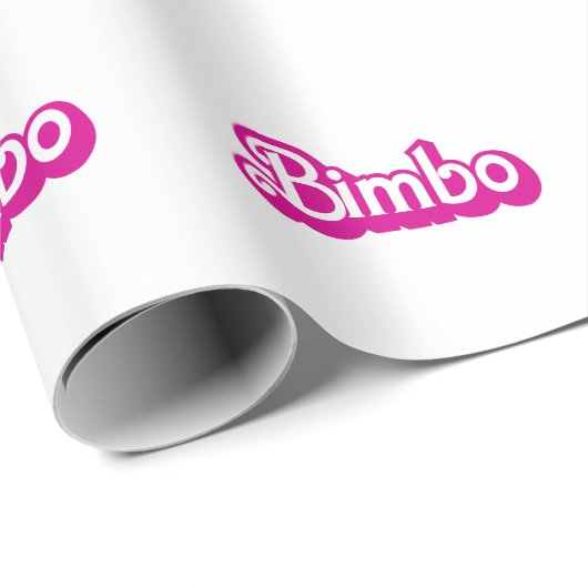 Customizable Bimbo Geschenkpapier (Rolleneckpunkt)