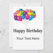 Customizable Birthday card Einladung (Vorderseite)