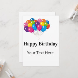 Customizable Birthday card Einladung