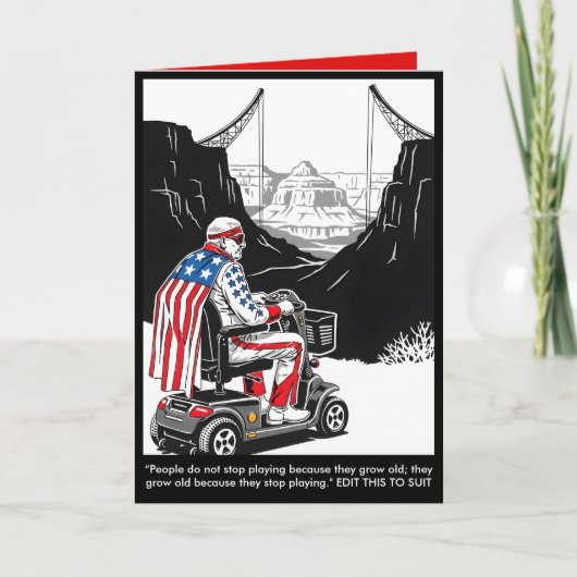 Customizable Birthday Card getting older theme Karte (Vorderseite)