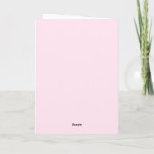 Customizable birthday card  karte (Rückseite)