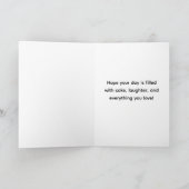 Customizable birthday card  karte (Innenseite)