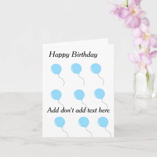 Customizable birthday cards karte (Orchidee)