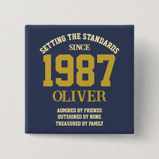 Customizable Birthday gift Button