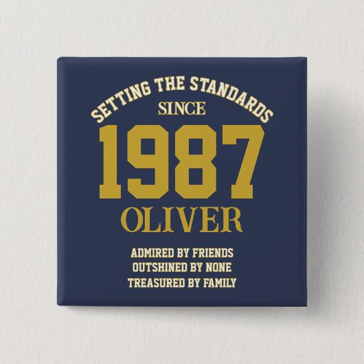 Customizable Birthday gift Button (Vorderseite)