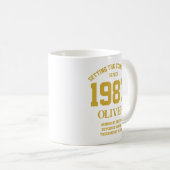 Customizable Birthday gift Kaffeetasse (VorderseiteRechts)