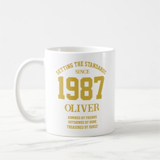 Customizable Birthday gift Kaffeetasse (Links)