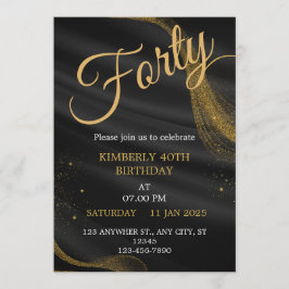 customizable birthday invite Elegant Birthday Card Einladung
