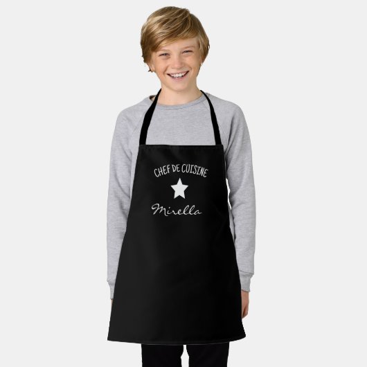 Customizable black apron - star apron for kids schürze (Getragen)