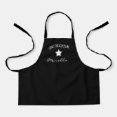 Customizable black apron - star apron for kids schürze (Vorderseite)