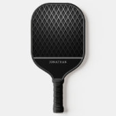 Customizable Black Diamond Pattern Pickleball Schläger (Vorderseite)