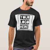Customizable Black T-shirt  (Vorderseite)