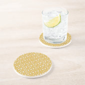 Customizable Boho Mustard Diamonds coasters Getränkeuntersetzer (Seite)