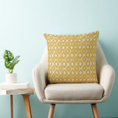 Customizable Boho Mustard Diamonds Cushion Kissen (Stuhl )