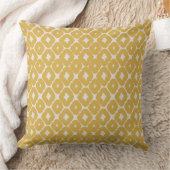 Customizable Boho Mustard Diamonds Cushion Kissen (Decke)