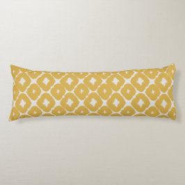 Customizable Boho Mustard Diamonds Cushion Seitenschläferkissen