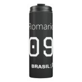 Customizable Brasil Soccer Team Monochromatic  Thermosbecher (Vorderseite)
