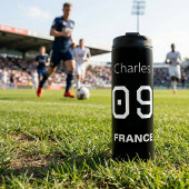 Customizable Brasil Soccer Team Monochromatic  Thermosbecher