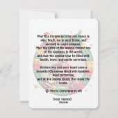 Customizable Brick by Brickmas Joy Feiertagskarte (Rückseite)