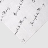 Customizable Bride And Groom's Name Wedding  Seidenpapier (Ausschnitt)