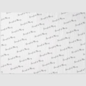 Customizable Bride And Groom's Name Wedding  Seidenpapier (Vorderseite)