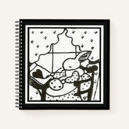 Customizable Bunny Journal Notizblock