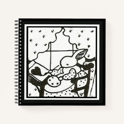 Customizable Bunny Journal Notizblock (Vorderseite)