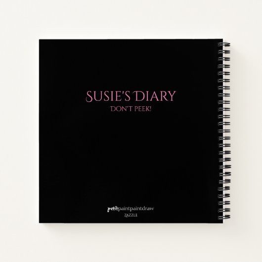 Customizable Bunny Journal Notizblock (Rückseite)