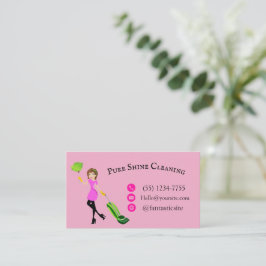 "Customizable Business Card - Pure Shine Cleaning" Visitenkarte