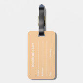 Customizable Business ID Tag Gepäckanhänger (Rückseite vertikal)