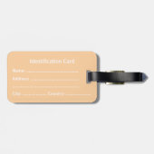 Customizable Business ID Tag Gepäckanhänger (Rückseite horizontal)