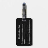 Customizable Business ID Tag Gepäckanhänger (Rückseite vertikal)