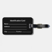 Customizable Business ID Tag Gepäckanhänger (Rückseite horizontal)